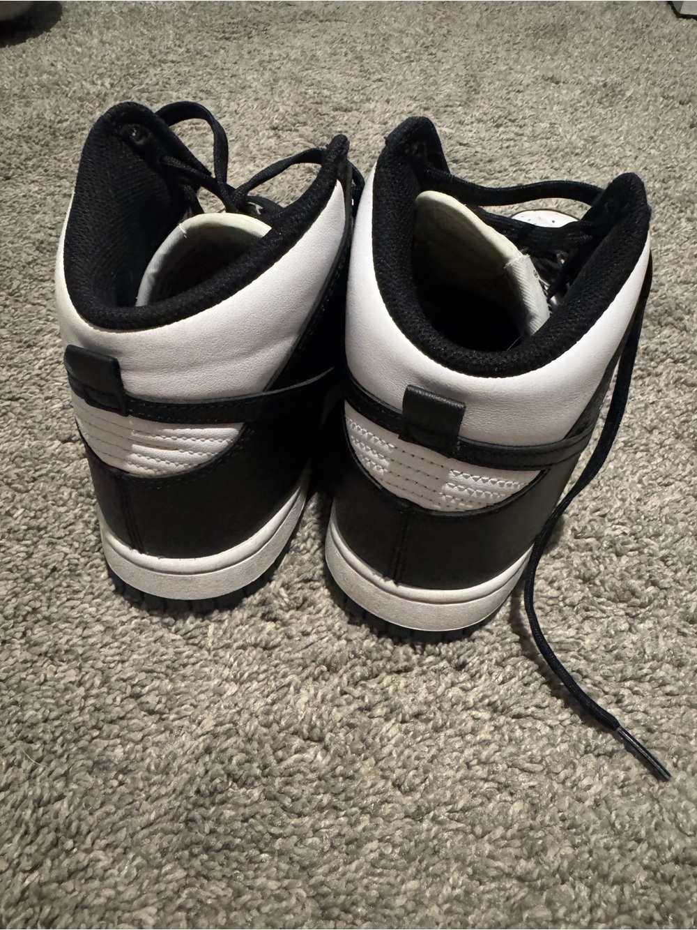 Nike Black & White High-Top Sneakers - Picture 2 of 2